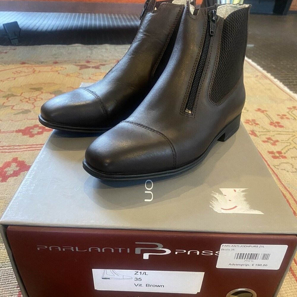 Parlanti Paddock Boots Short Boots Brand New Size 35 Brown